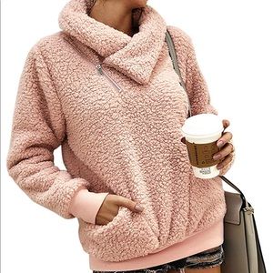 Lapel Sweatshirt Faux Pullover- Never Wore